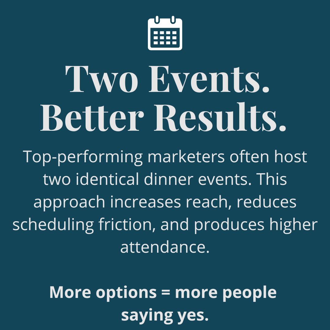 Two Events. Better Results.